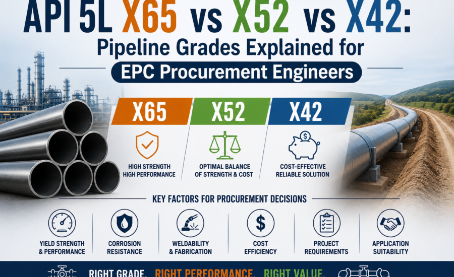 API 5L X65 vs X52 vs X42 : Pipeline Grades Explained for EPC Procurement Engineers