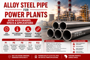 Alloy Steel Pipe for Power Plants: ASTM A335 Grades, Specs & Applications