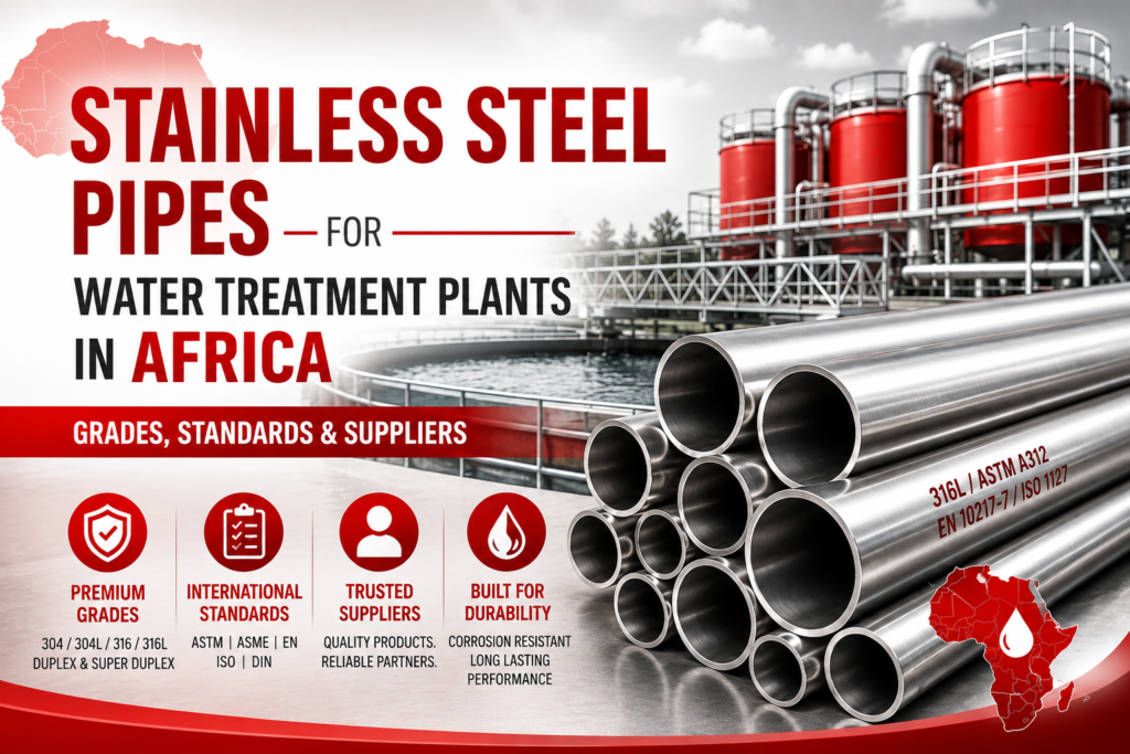Stainless Steel Pipes for Water Treatment Plants in Africa: Grades, Standards & Suppliers