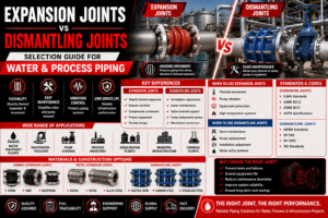 Expansion Joints vs Dismantling Joints: Selection Guide for Water and Process Piping