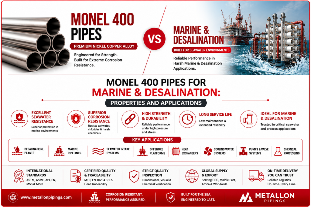 Monel 400 Pipes for Marine and Desalination: Properties and Applications