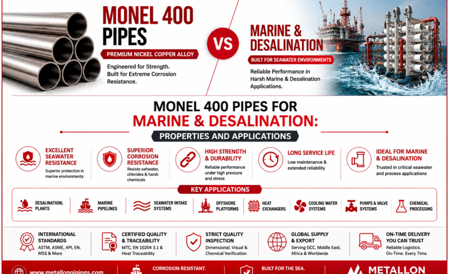 Monel 400 Pipes for Marine and Desalination: Properties and Applications