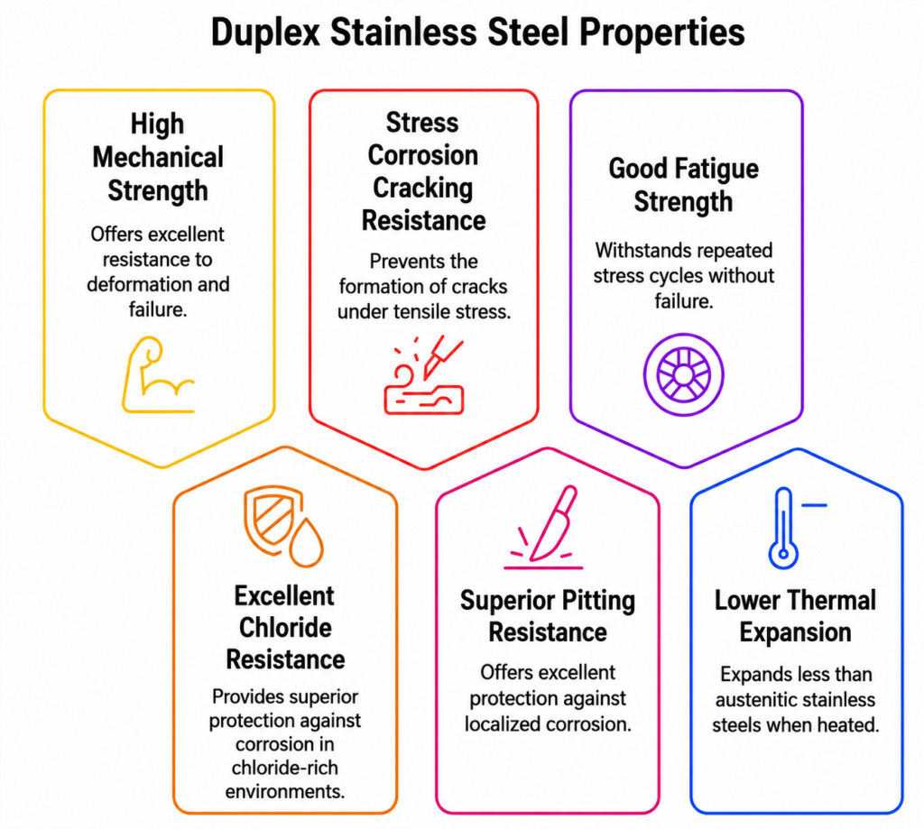 key properties of duplex stainless steel