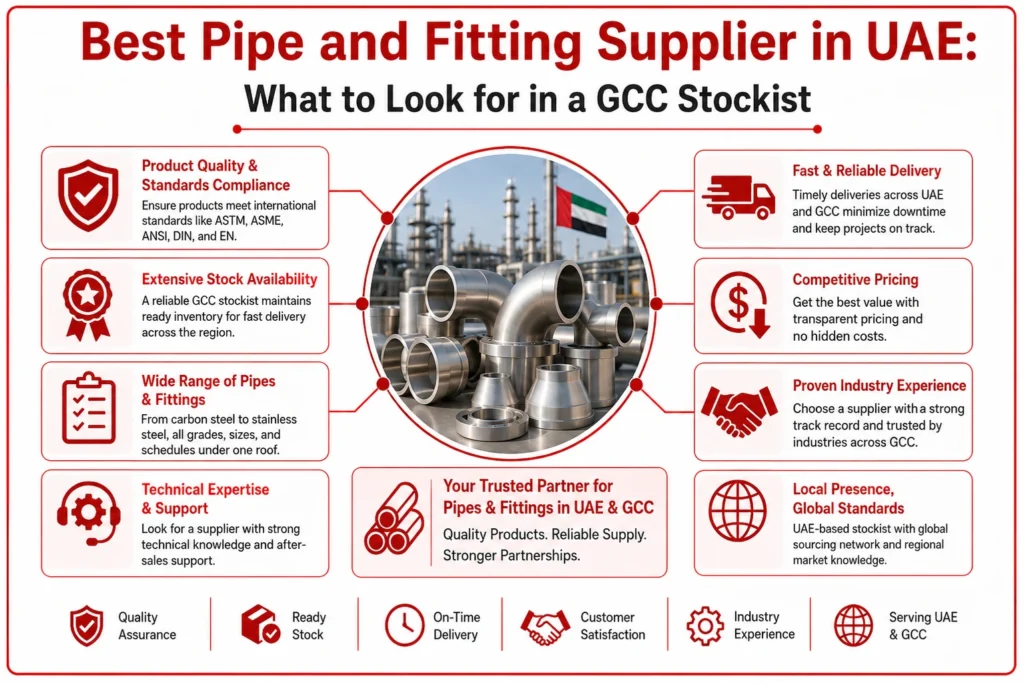 Best Pipe and Fitting Supplier in UAE: What to Look for in a GCC Stockist
