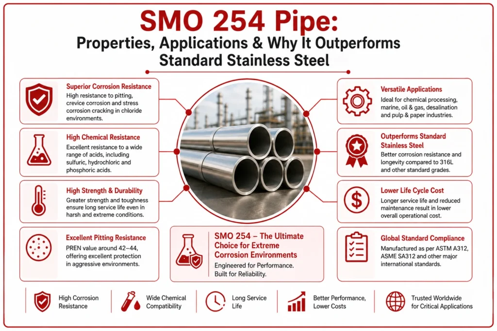 SMO 254 Pipe: Properties, Applications & Why It Outperforms Standard Stainless Steel