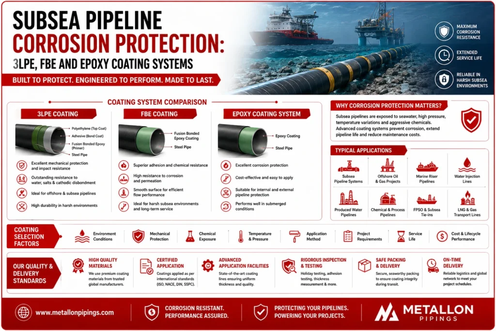Subsea Pipeline Corrosion Protection: 3LPE, FBE and Epoxy Coating Systems